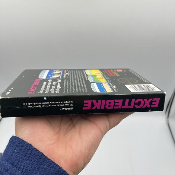 Excitebike Nintendo NES 1985 CIB Black Box Circle Seal Cleaned & Tested - Picture 14 of 14